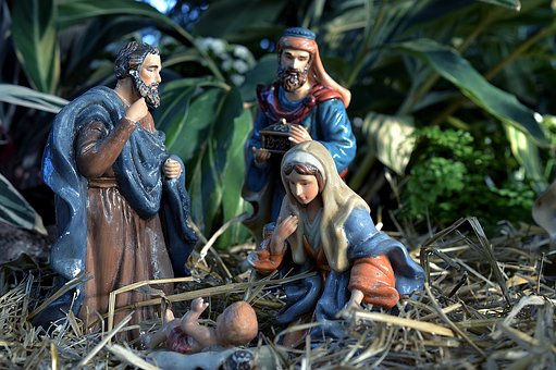 Merry Christmas Manger scene